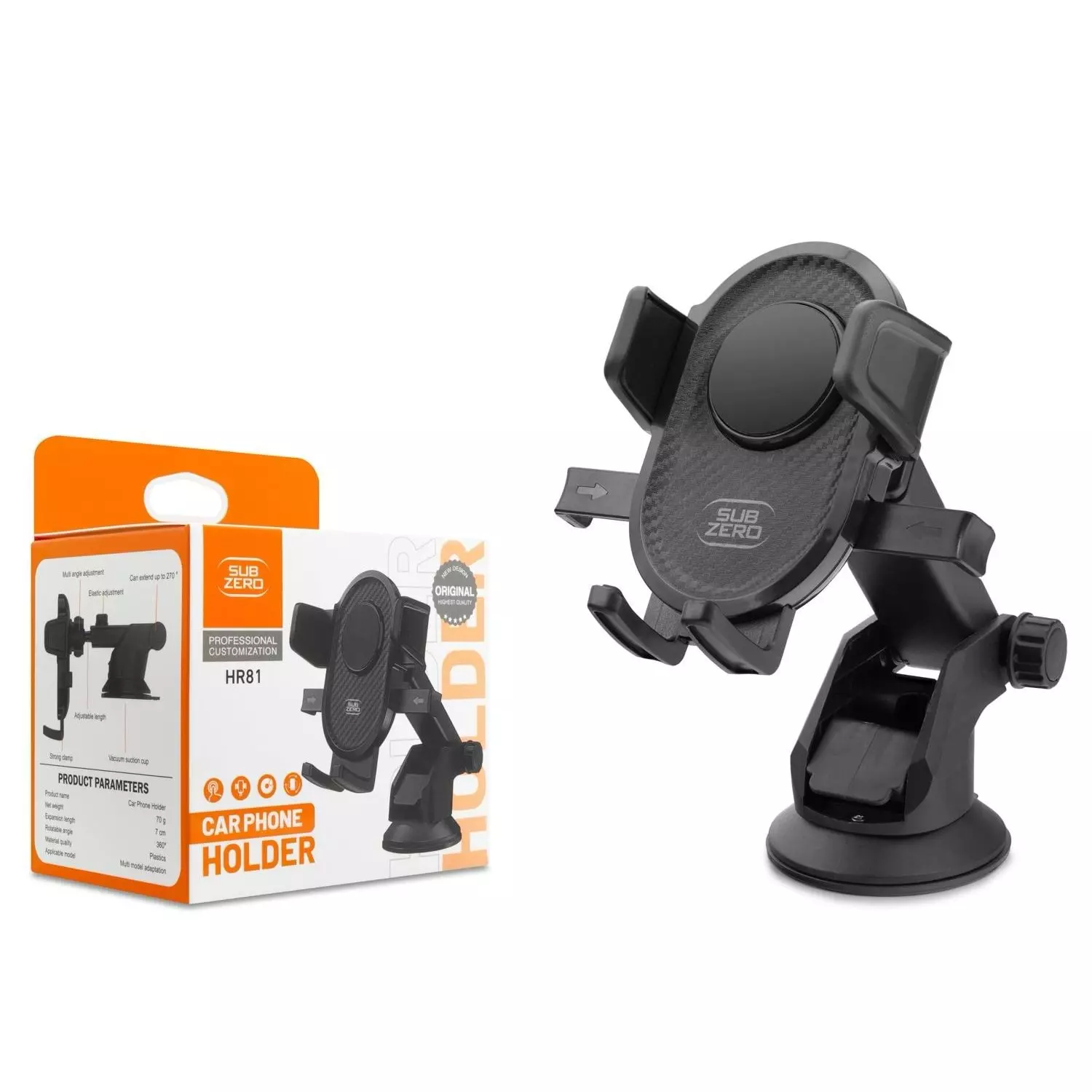 SUBZERO HR81 VAKUMLU 360 DERECE UZAMALI ÇOK AMAÇLI TELEFON TUTUCU 