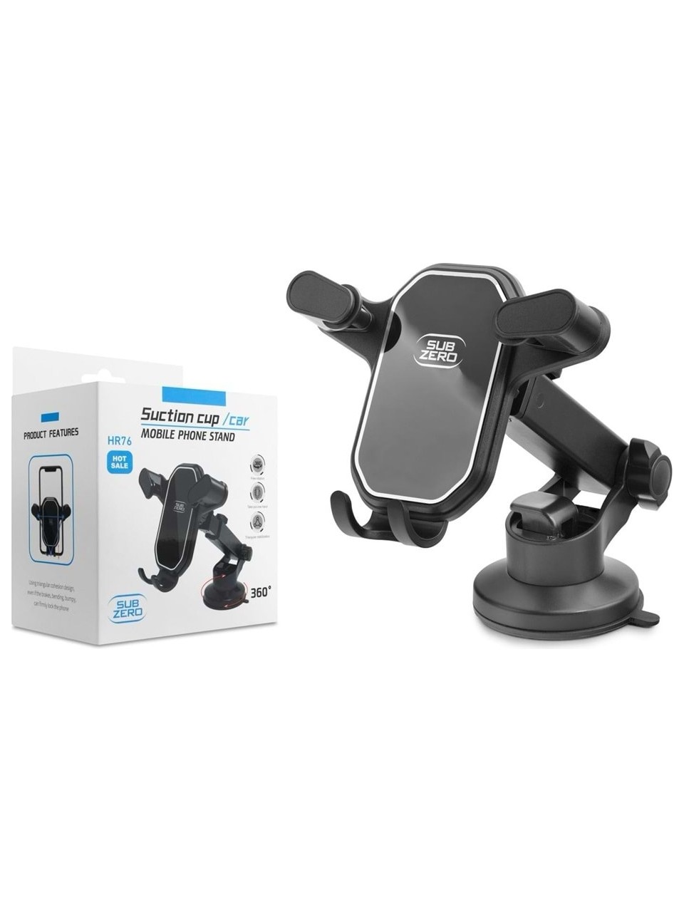 SUBZERO HR76 MAVİ 360 DERECE PREMİUM ARAÇ TELEFON TUTUCU 