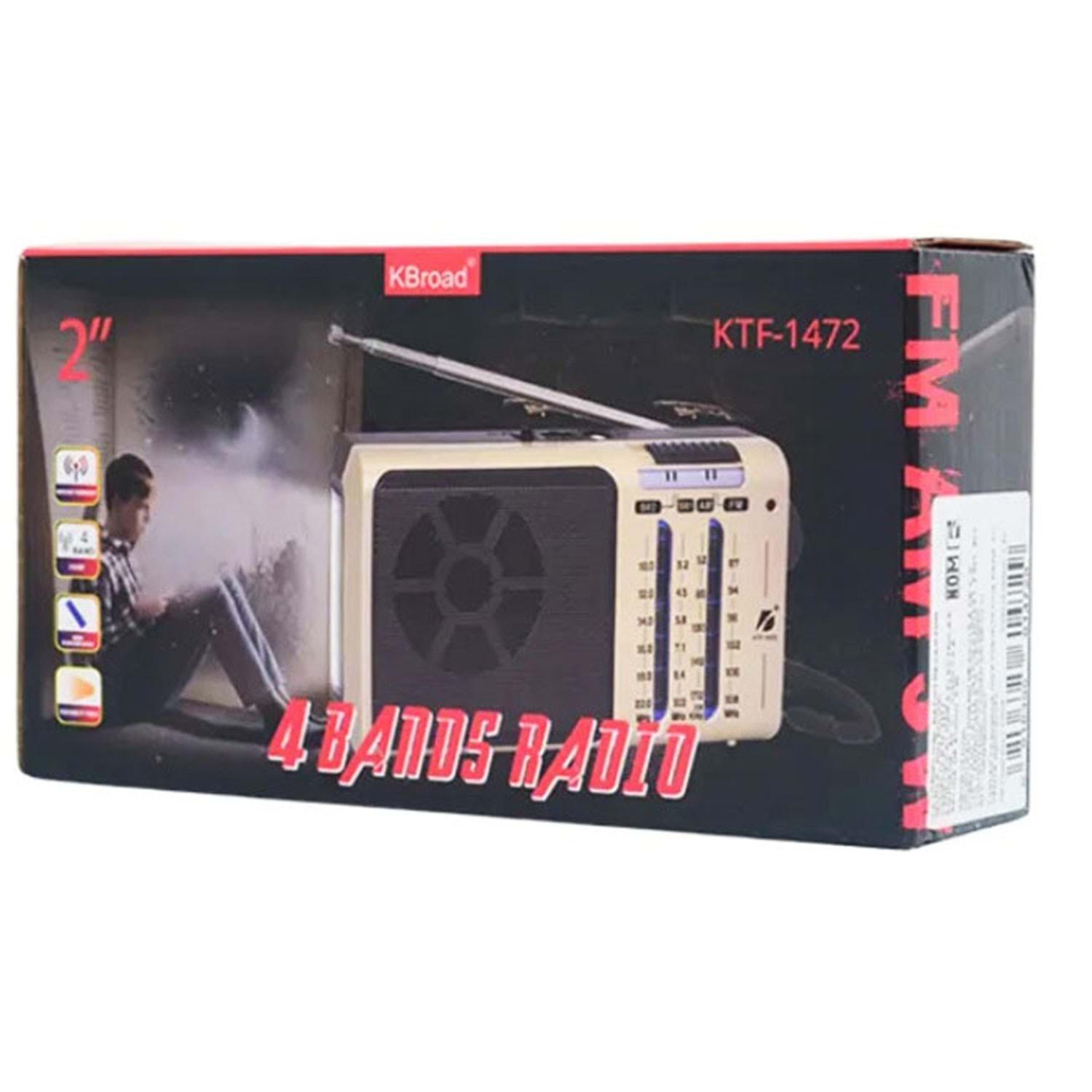 SUBZERO KTF-1472 BLUETOOH/USB/SD/FM MÜZİK KUTUSU NOSTANJİ MİNİ