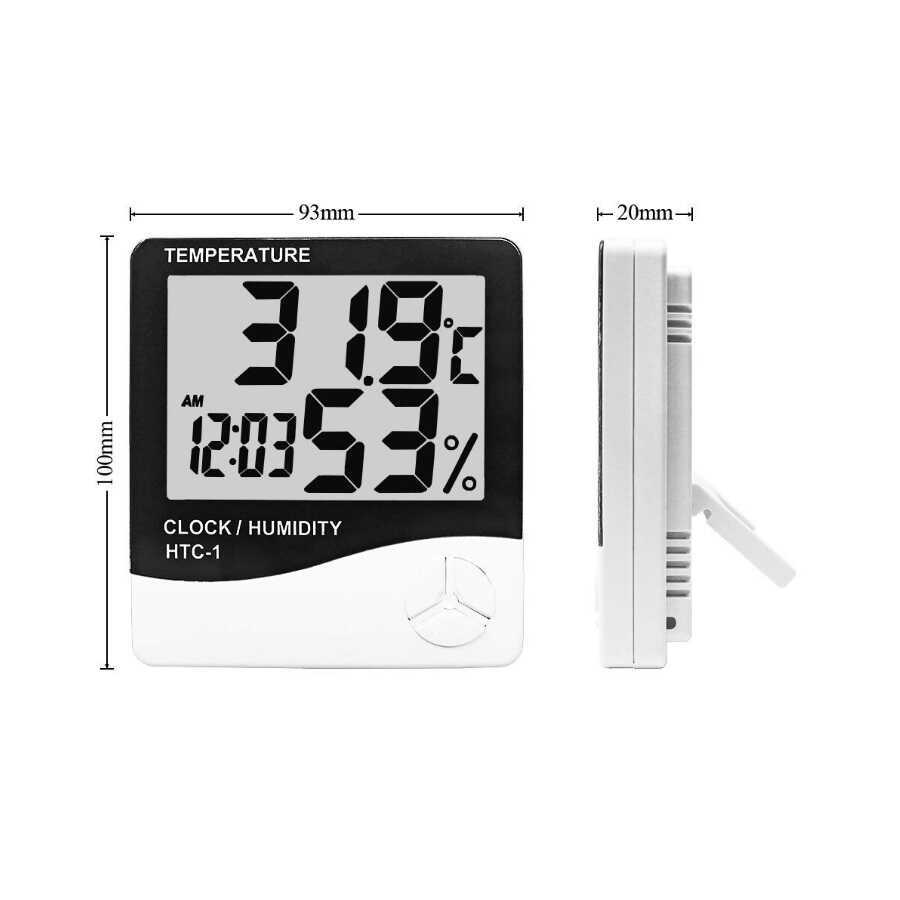 TERMOMETRE ISI ÖLÇER VE SAATLİ İNCE KALEM PİLLİ 