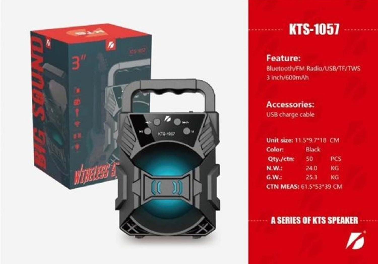 KTS 1057 BLUETOOHLU SPEAKER 3 İNÇ 