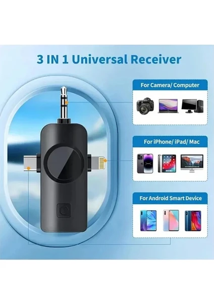 YK DESİGN F11-2 KABLOSUZ YAKA MİKROFONU WİRELESS 