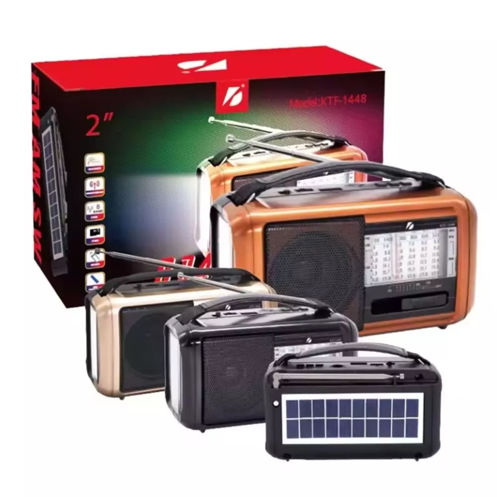 SUBZERO KTF-1448 GÜNEŞ ENERJİLİ BLUETOOH/USB/SD/FM MÜZİK KUTUSU NOSTANJİ MİNİ