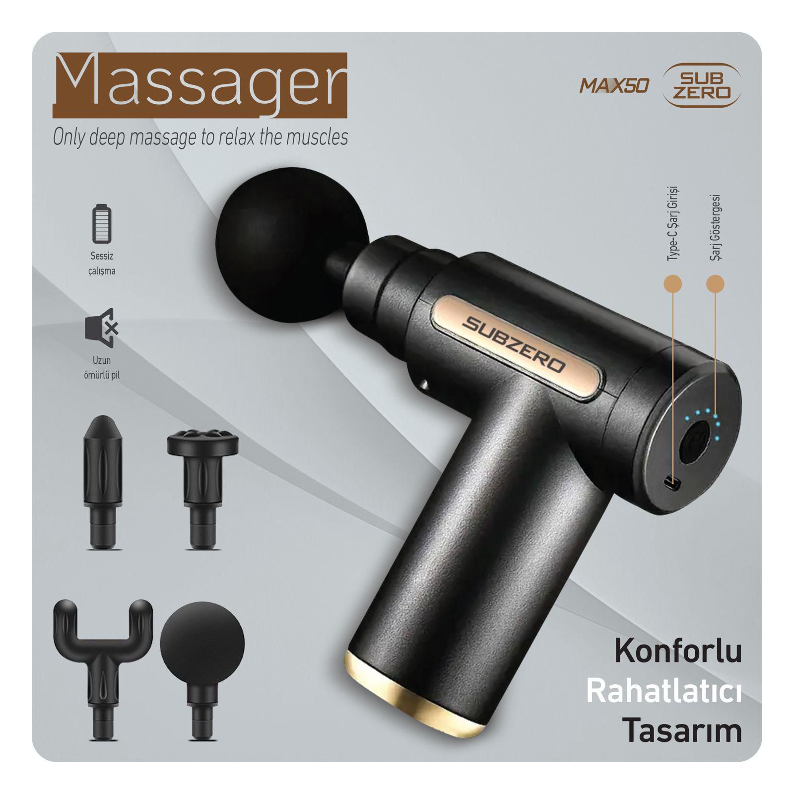 SUBZERO MAX50 MASAJ ALETİ 4 BAŞLIK 