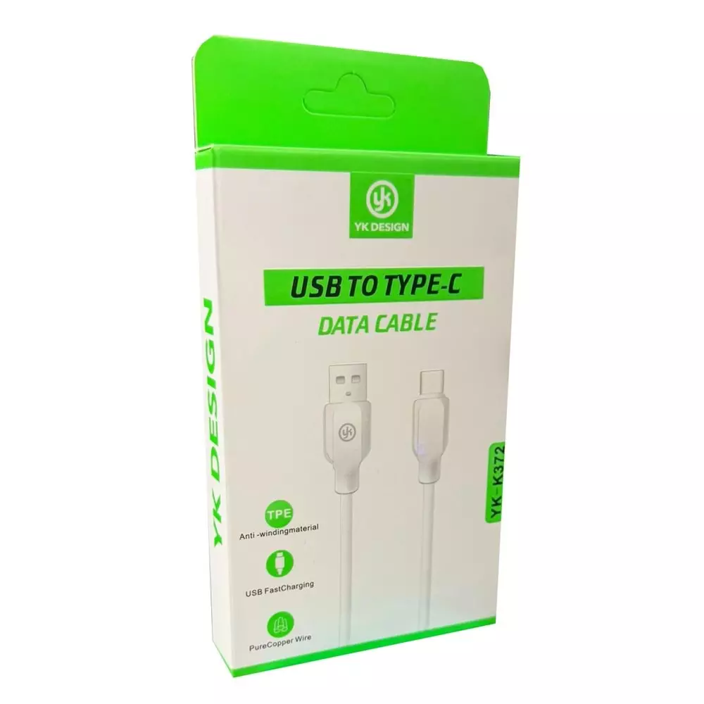 YK DESİGN YK-K372 TYPE-C 1 MT 3.1A HIZLI ŞARJ KABLOSU 
