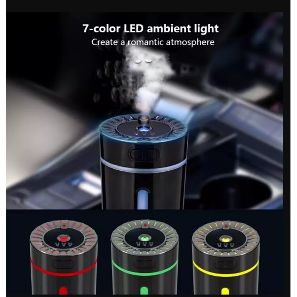 KATJMER KT-H10 ŞARJLI 7 RENK YILDIZ GÖKYÜZÜ LAMBA İLE USB ARABA HAVA NEMLENDİRİCİ