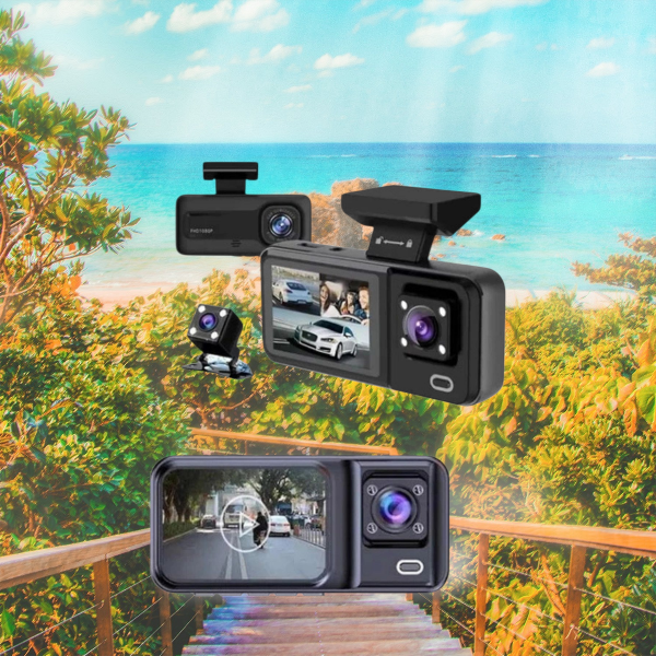 YK DESIGN A98 Wİ-Fİ FULL HD 3 KAMERALI ARAÇ IÇİ GÜVENLİK KAMERASI