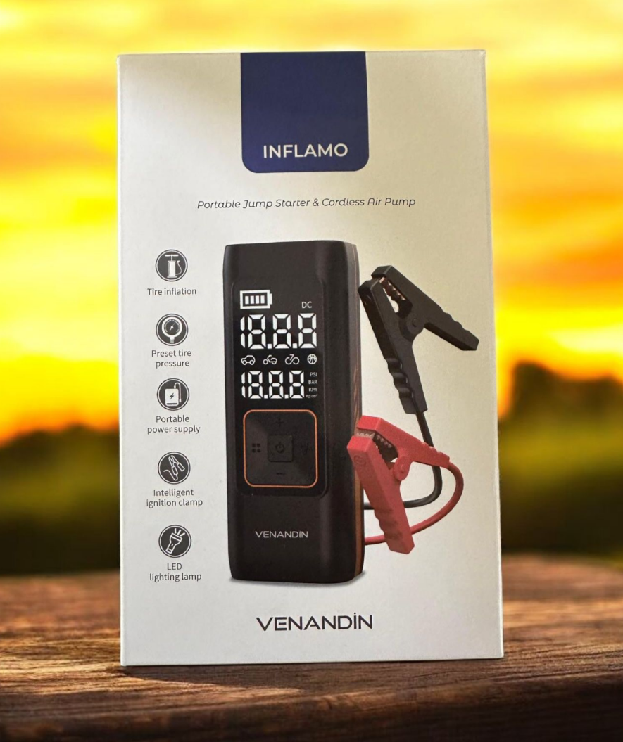 VENANDİN INFLAMO KOMPRESÖR AKÜ TAKVİYE CİHAZI 8.000MAH 
