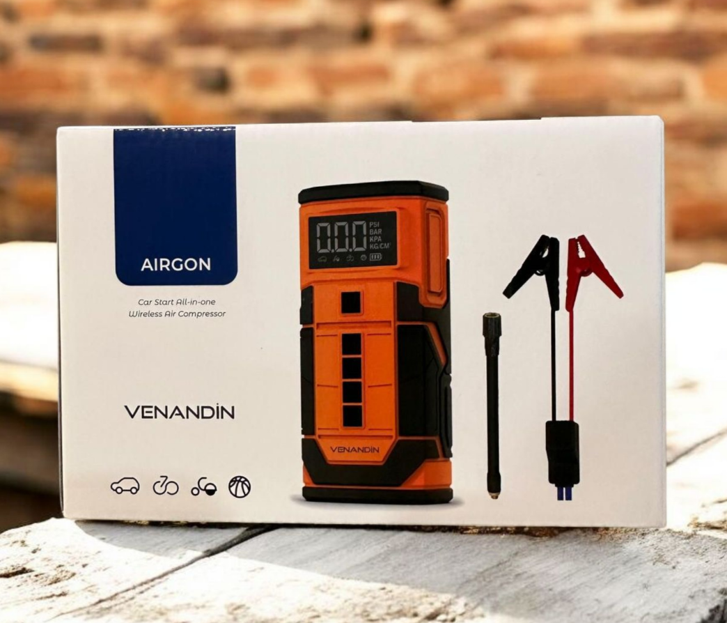 VENANDİN AIRGON-001 KOMPRESÖR AKÜ TAKVİYE CİHAZI 8.000MAH