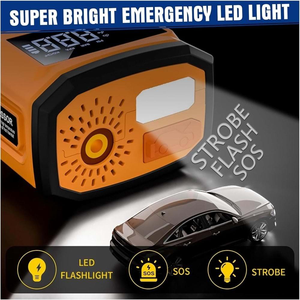 VENANDİN AIRGON-001 KOMPRESÖR AKÜ TAKVİYE CİHAZI 8.000MAH