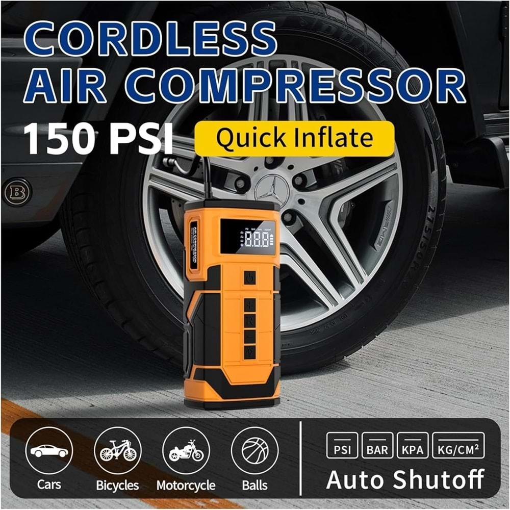 VENANDİN AIRGON-001 KOMPRESÖR AKÜ TAKVİYE CİHAZI 8.000MAH