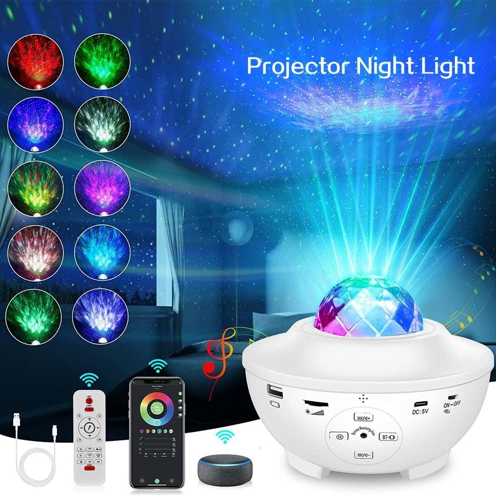 YK DESIGN BL-XK01 2.0 WİFİ PROJEKTÖR IŞIK YILDIZLI ARAÇ AYDINLATMA SİSTEMİ STARRY PROJECTORLIGHT