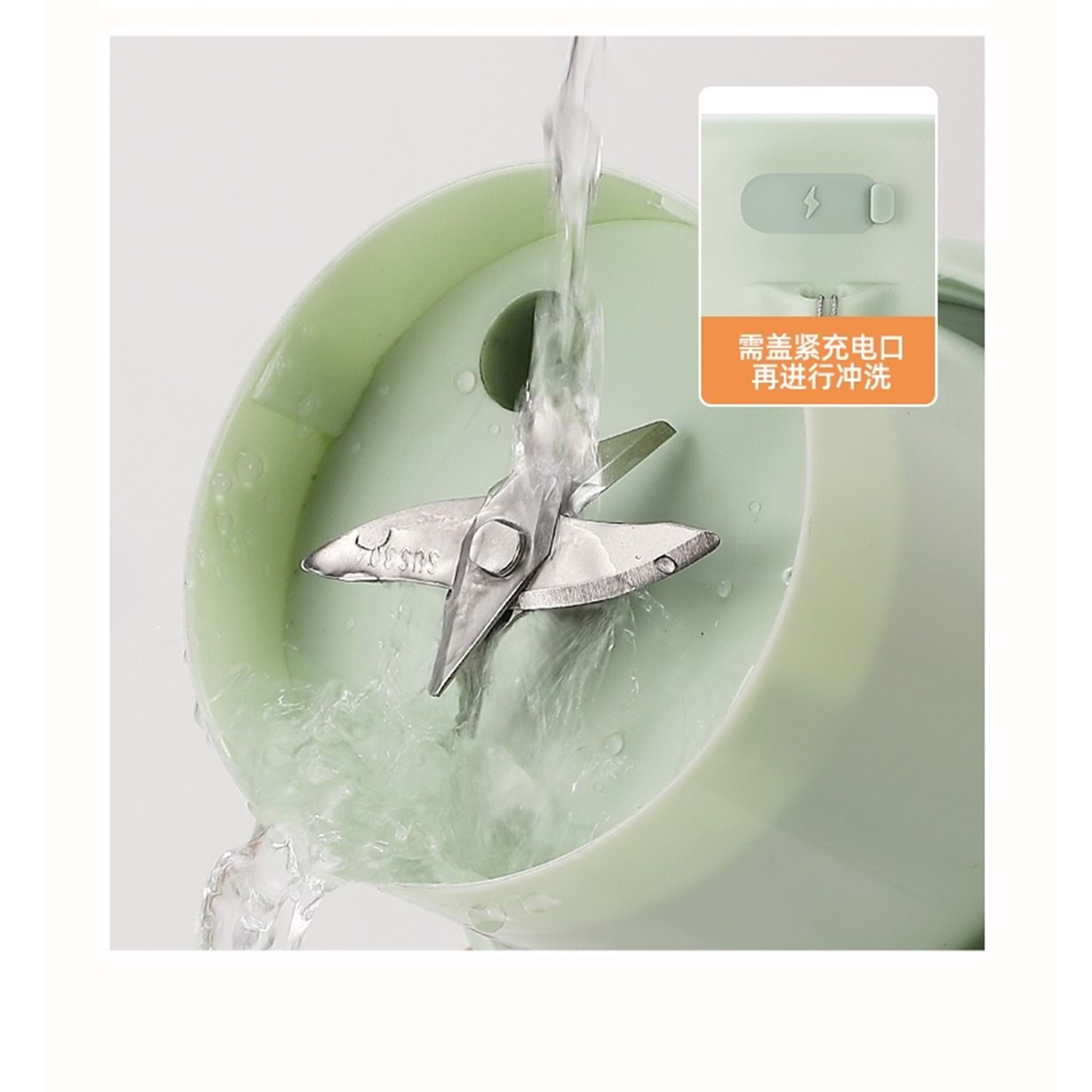 KATJMER FRUVİA BLFRV-001 350ML ELEKTRİKLİ MEYVE SIKACAĞI KUPASI, 5W 18000 RPM TAŞINABİLİR