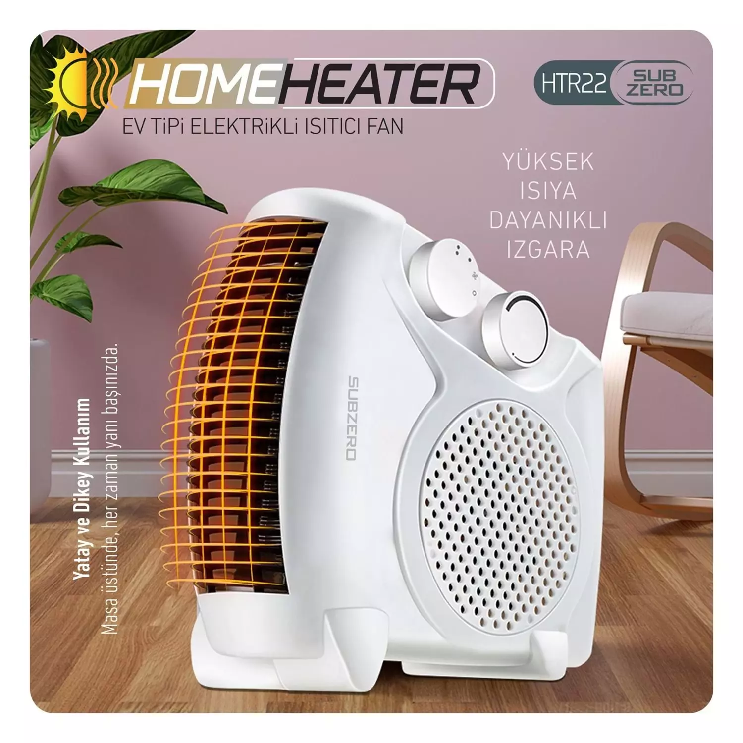SUBZERO HTR22 ELEKTRİKLİ ISITICI FAN