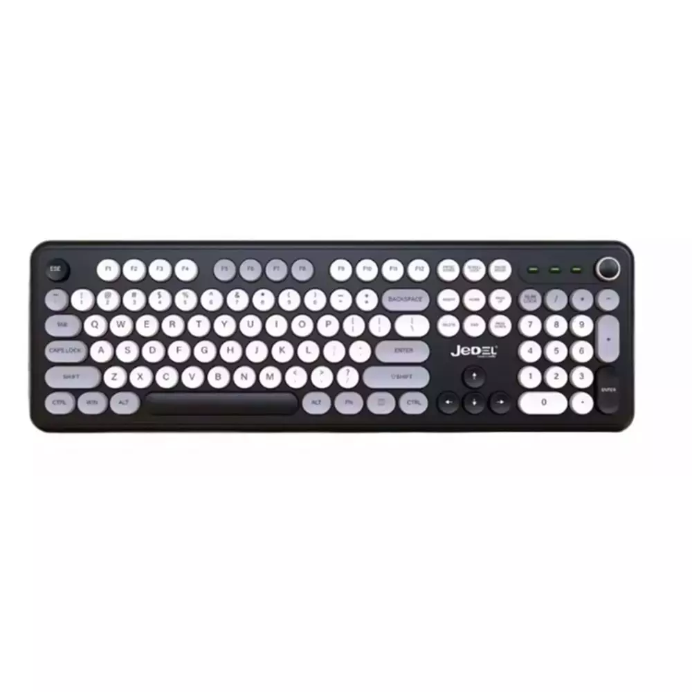 JEDEL-WKB104 (GRİ) RENKLİ YUMUŞAK TUŞ BLUETOOTH/KABLOSUZ KLAVYE