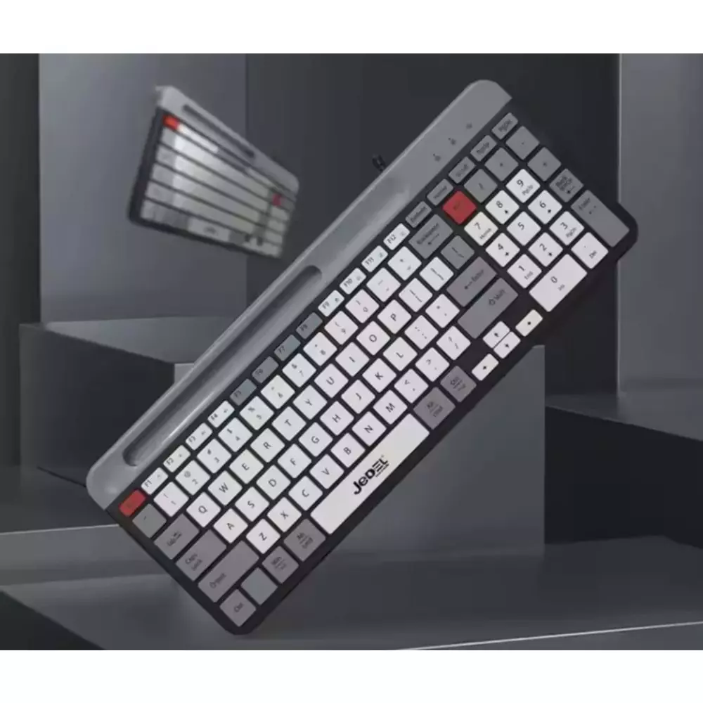 JEDEL-K37 ULTRA HIZLI TEPKİ KABLOLU OYUN OFİS KLAVYESİ ZAMAN SESSİZ DÜĞMELİ