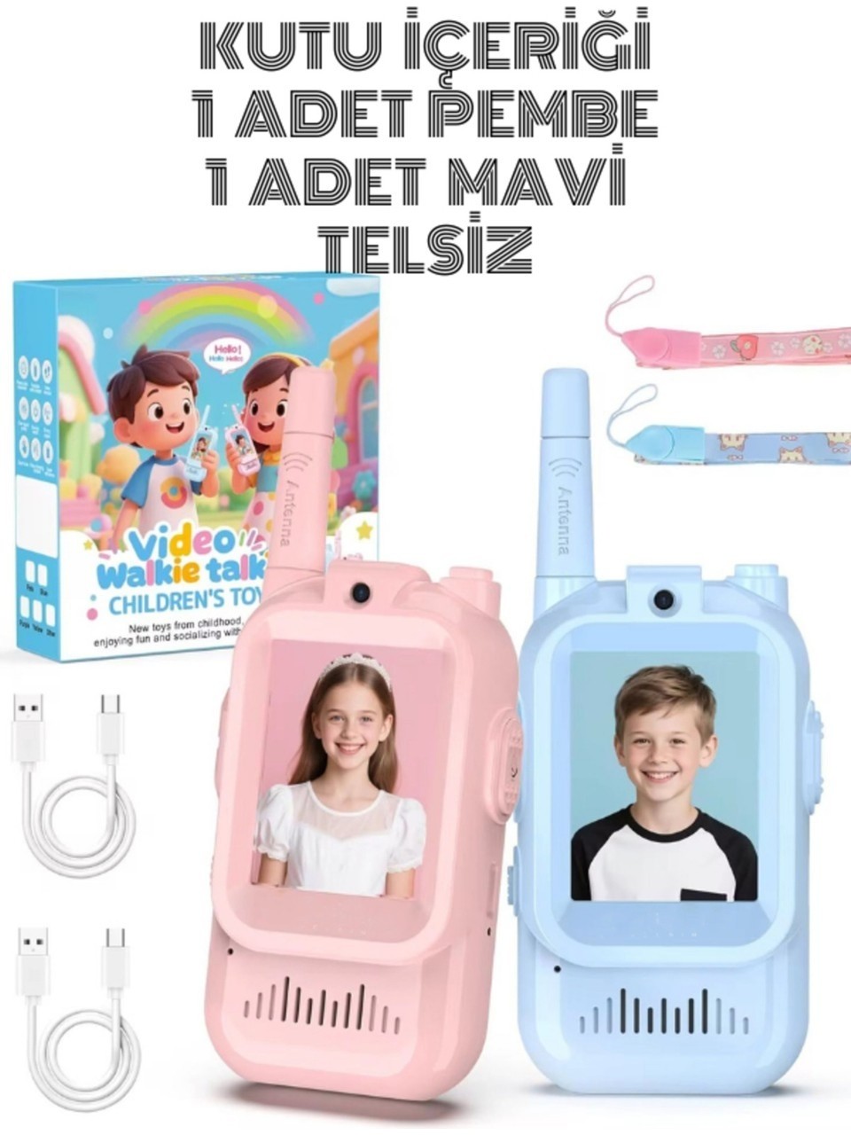 KATJMER KJ-CT001 AKILLI ÇOCUK TELSİZİ SMART GÖRÜNTÜLÜ KONUŞMA 4 FARKLI SES
