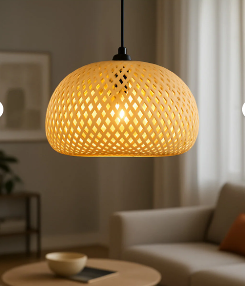 BAMBU AVİZE KABLOLU SARKIT ASKI DUY 60 CM E27 DUYLU 