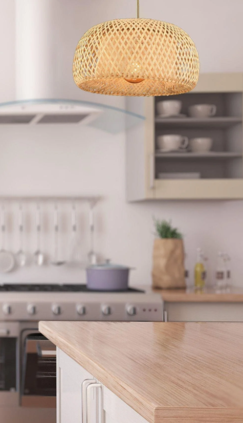 BAMBU AVİZE KABLOLU SARKIT ASKI DUY 60 CM E27 DUYLU 