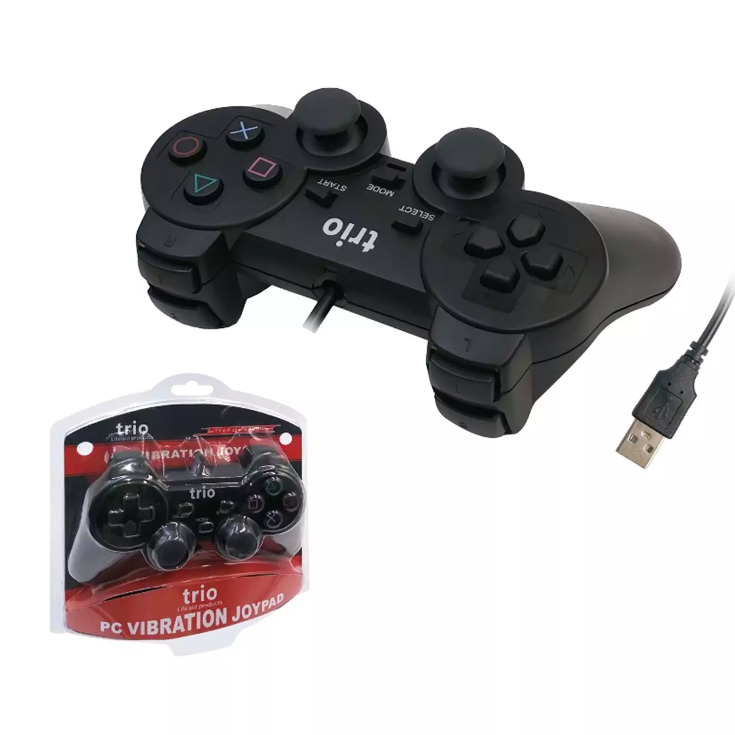 TRİO TR900 BİLGİSAYAR ANALOG DUAL SHOCK OYUN KOLU