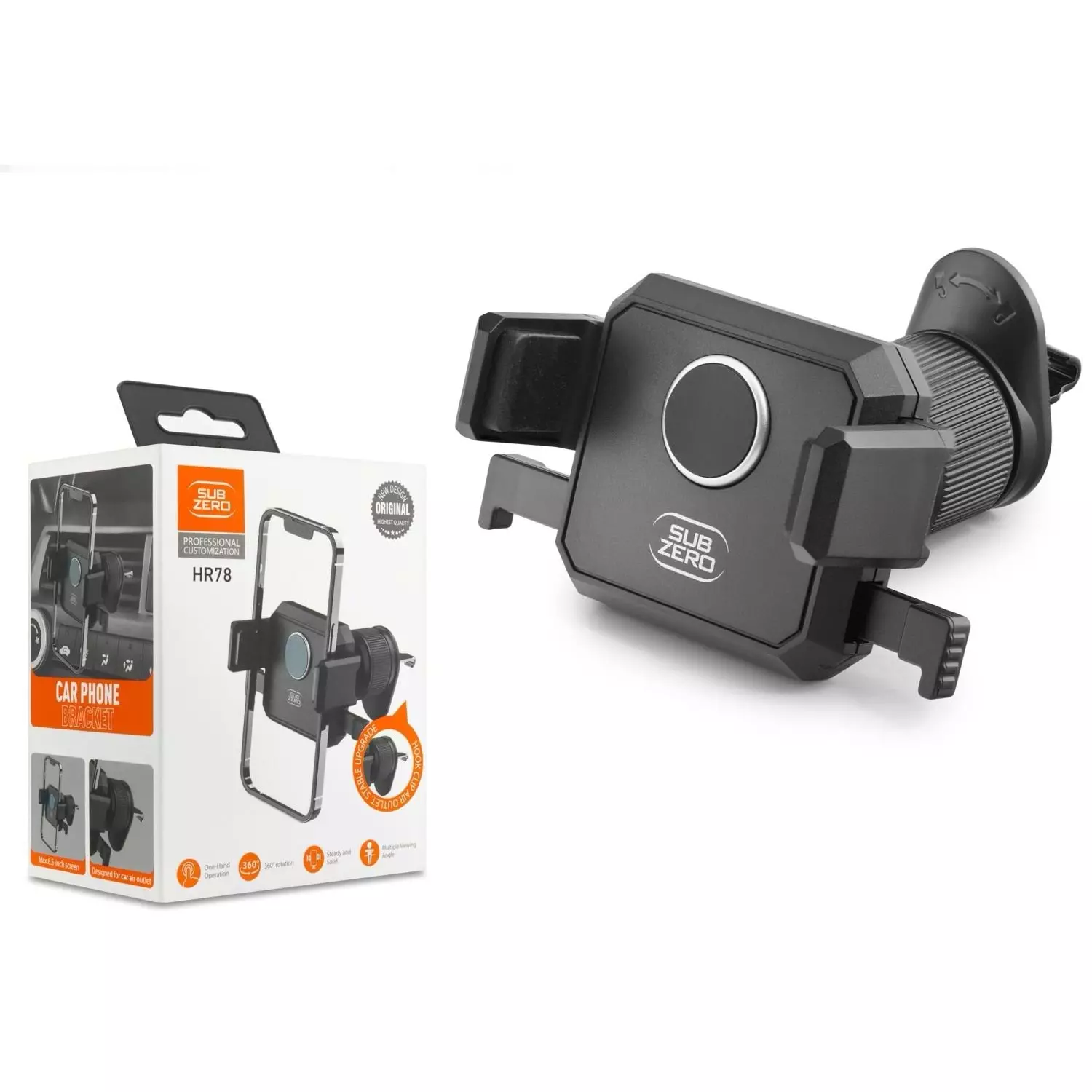 SUBZERO HR78 IZGARA KANCALI PREMİUM ARAÇ IÇİ TELEFON TUTUCU