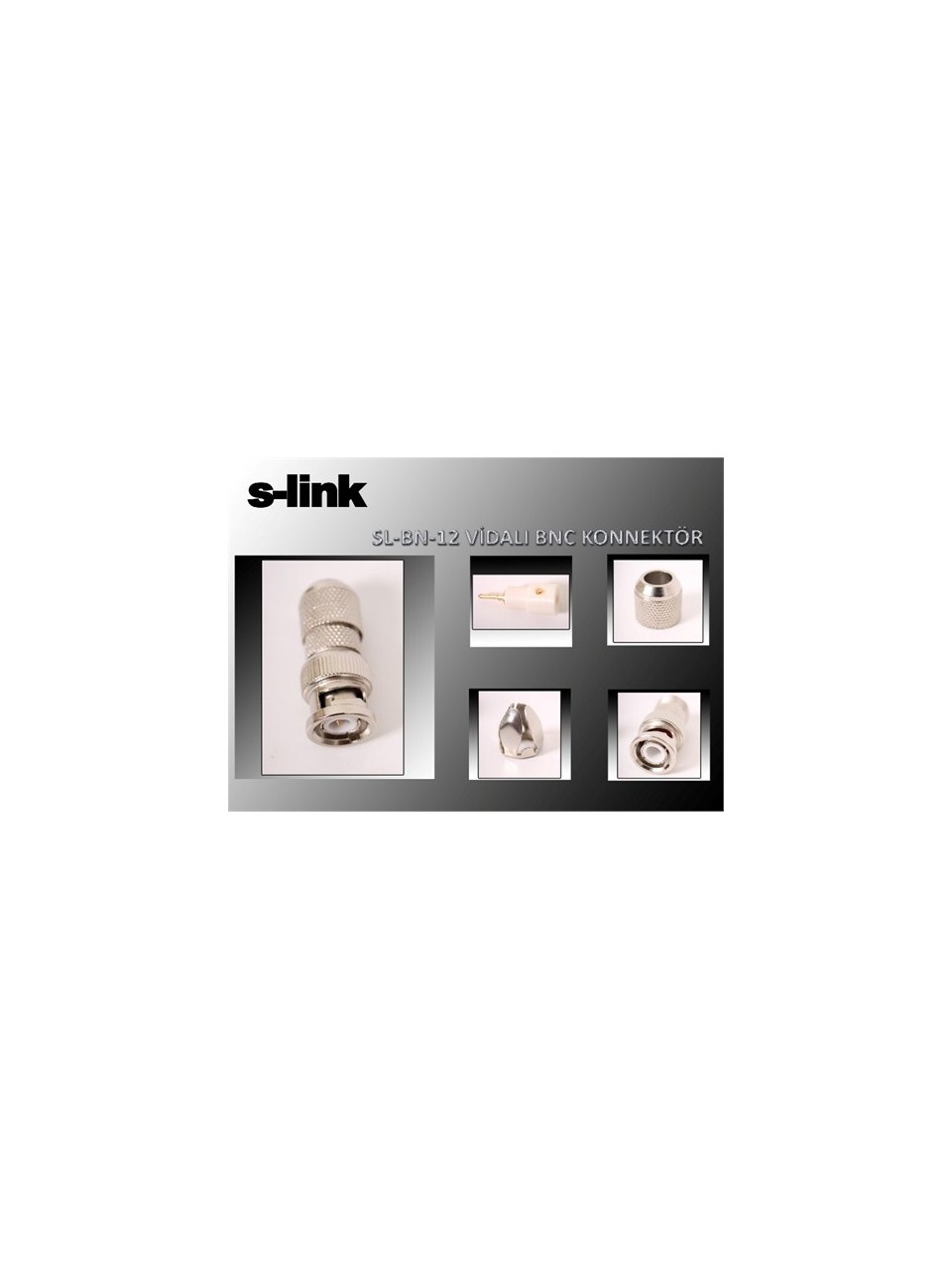 S-LİNK SL-BN12 VİDALI BNC KONNEKTÖR KAMERA 