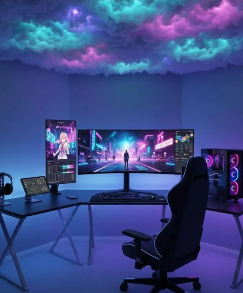 BULUT EFEKTLİ DUVAR TAVAN RGB LED AYDINLATMA SETİ 5M – KUMANDALI DIY DEKOR | KENDİN YAP