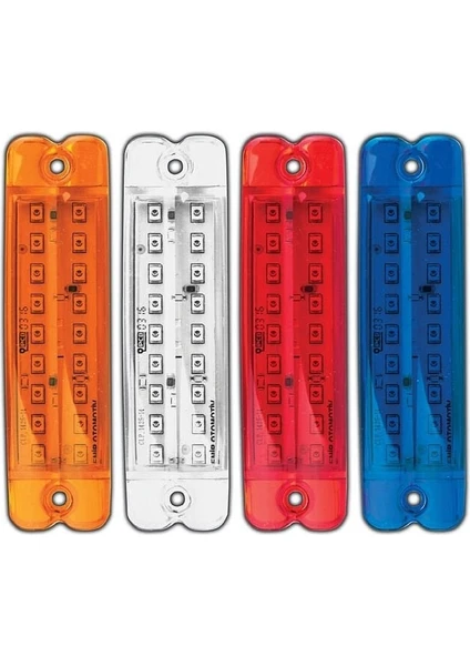 18 LEDLİ ÇİFT SIRA KIRMIZI PARMAK 12V