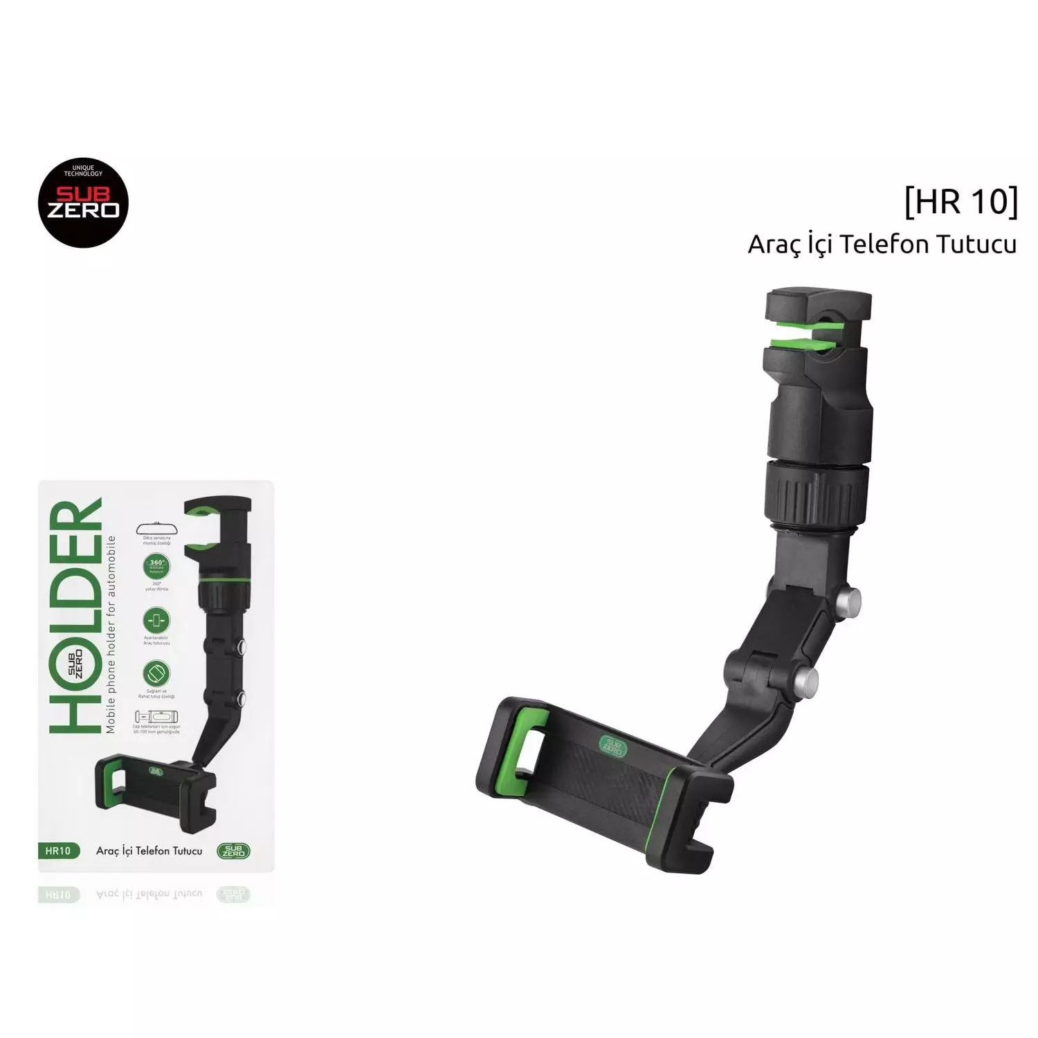 SUBZERO HR10 HOLDER AYNA TELEFON TUTUCU