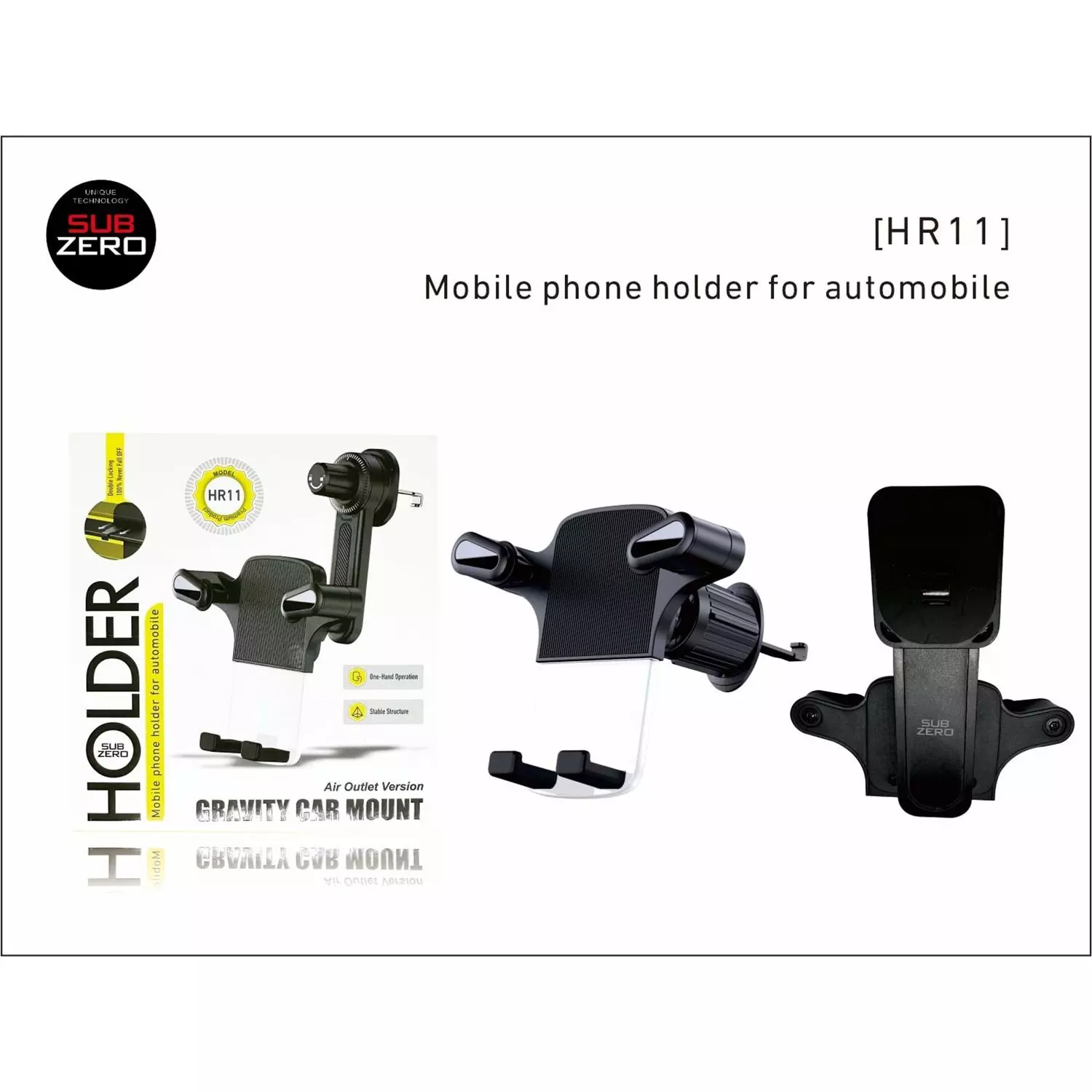 SUBZERO HR11 HOLDER SARI PETEK TELEFON TUTUCU