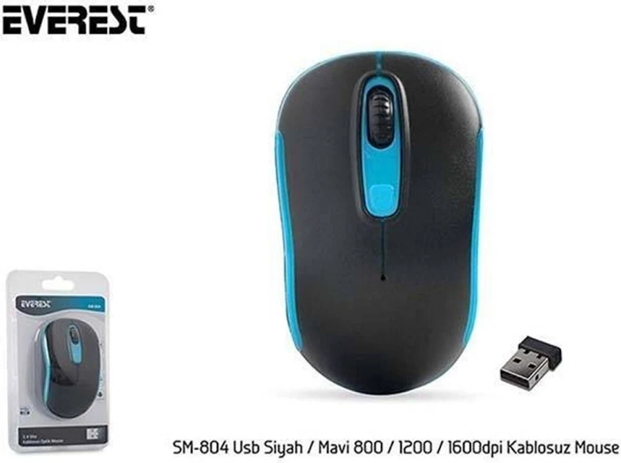 EVEREST SM-803 2.4 OPTİCAL KABLOSUZ MOUSE