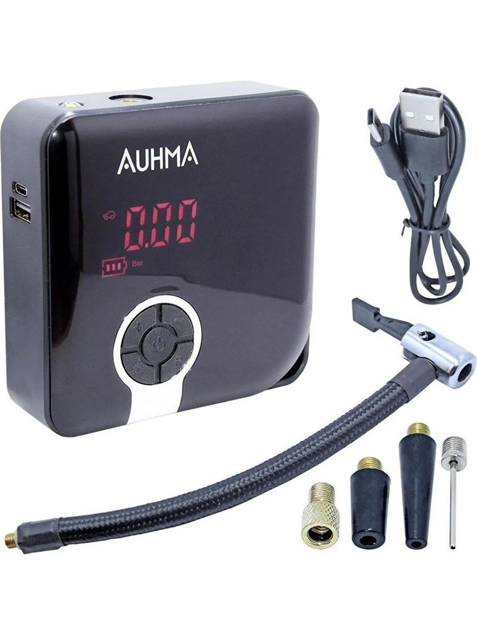 AUHMA A5544 ŞARJLI DİJİTAL LASTİK ŞİŞİRME POMPASIA KOMPRASÖR 