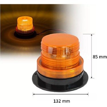TEPE LAMBASI TURUNCU 12 VOLT GİRİŞLİ 