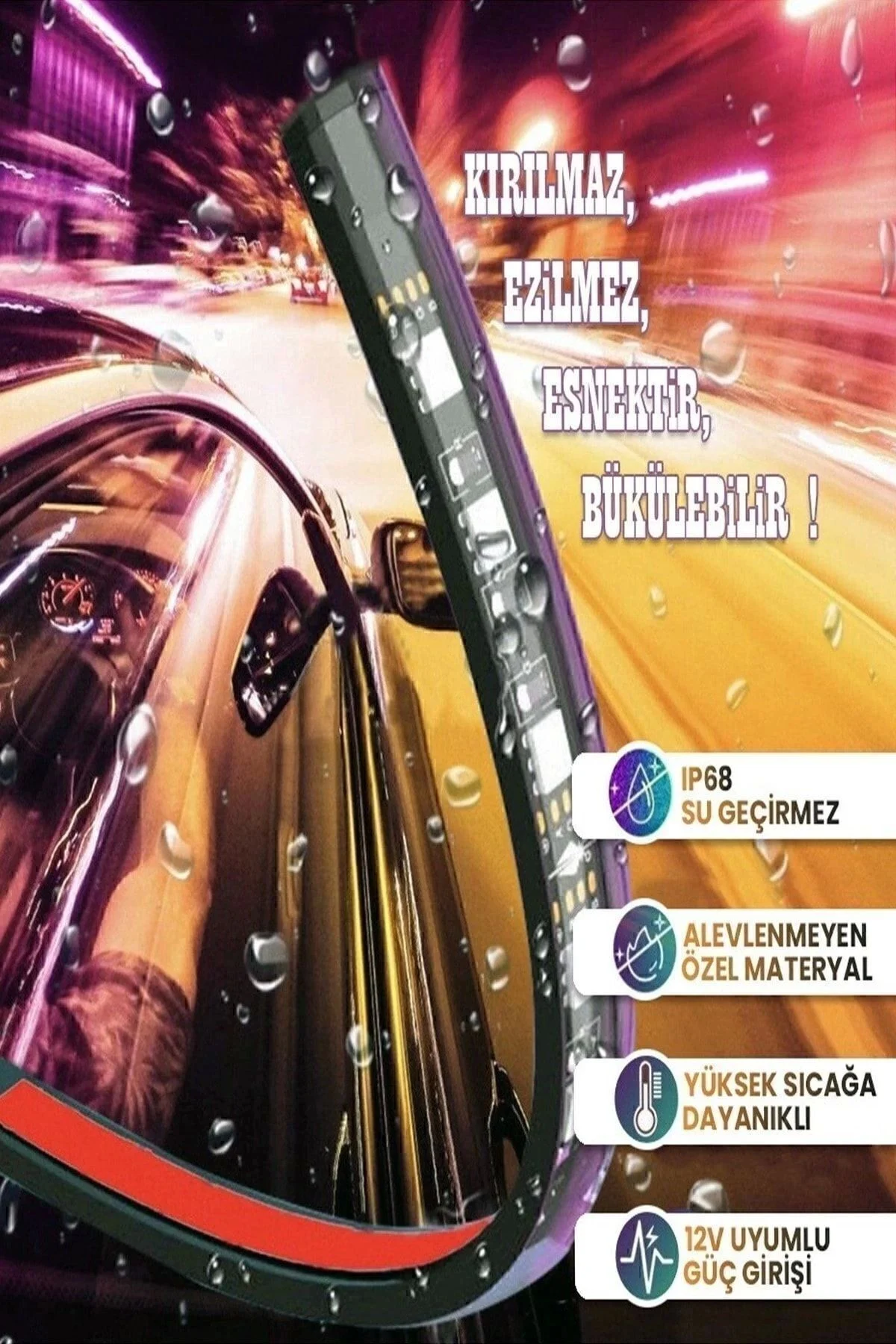 AYAK ALTI LED MÜZİK DUYARLI RGB KUMANDALI LED ÇAKMAKLIK GİRİŞLİ 