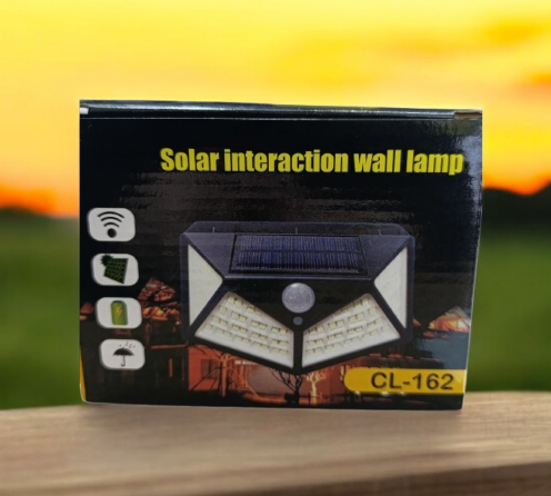 QMX-100 SOLAR İNTERACTİON GÜNEŞ PANELLİ SENSÖRLÜ APLİK 100 LED  