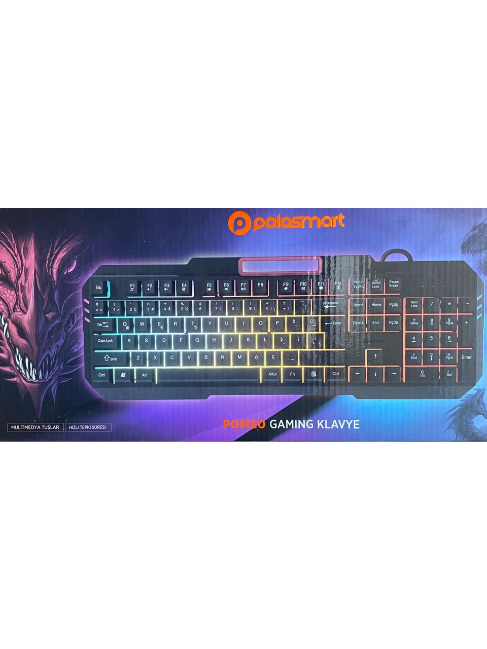 POLO SMART PGM20 GAMING KLAVYE IŞIKLI 