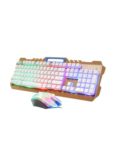 METAL STORM T21 OYUNCU IŞIKLI KLAVYE MOUSE SET