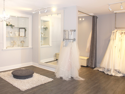 white satin bridal boutique photo 2