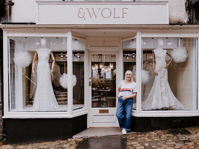 & wolf bridal photo 2