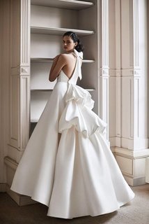 sculptural tiered gown dress photo 1