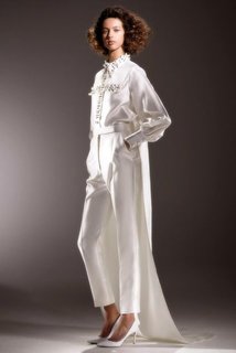 immaculate dramatic train blouse  dress photo 1