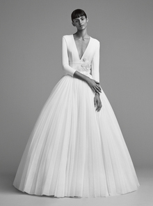 iced flower plissé gown  dress photo 1