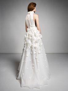 ethereal millefeuille flower gown  dress photo 2