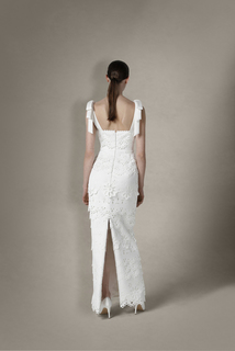 graphic broiderie anglais column dress photo 3