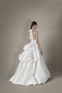 sculptural tiered gown dress photo 2