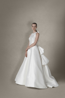 sculptural tiered gown dress photo 3