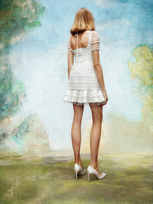 frosted lace mini dress  dress photo 2