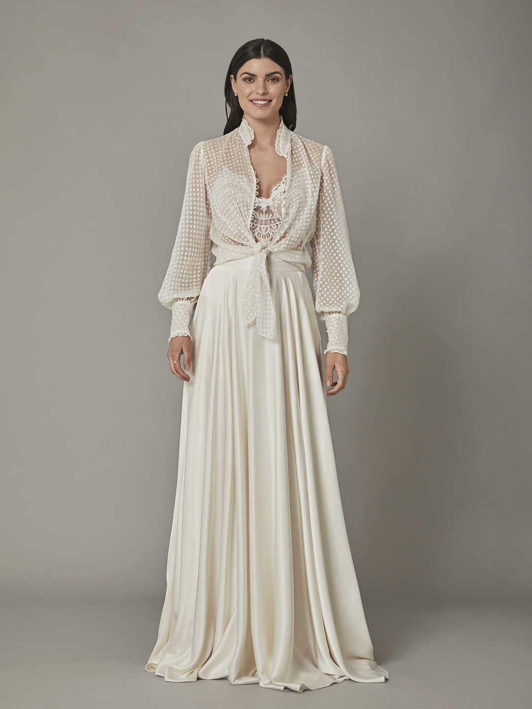 swan blouse dress photo