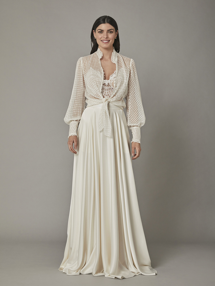 swan blouse dress photo