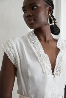 violet blouse dress photo 4